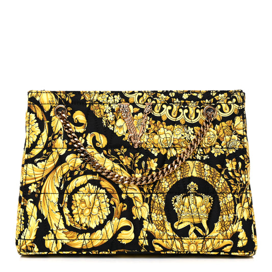 Silk Barocco Print Quilted Virtus Chain Shoulder Bag