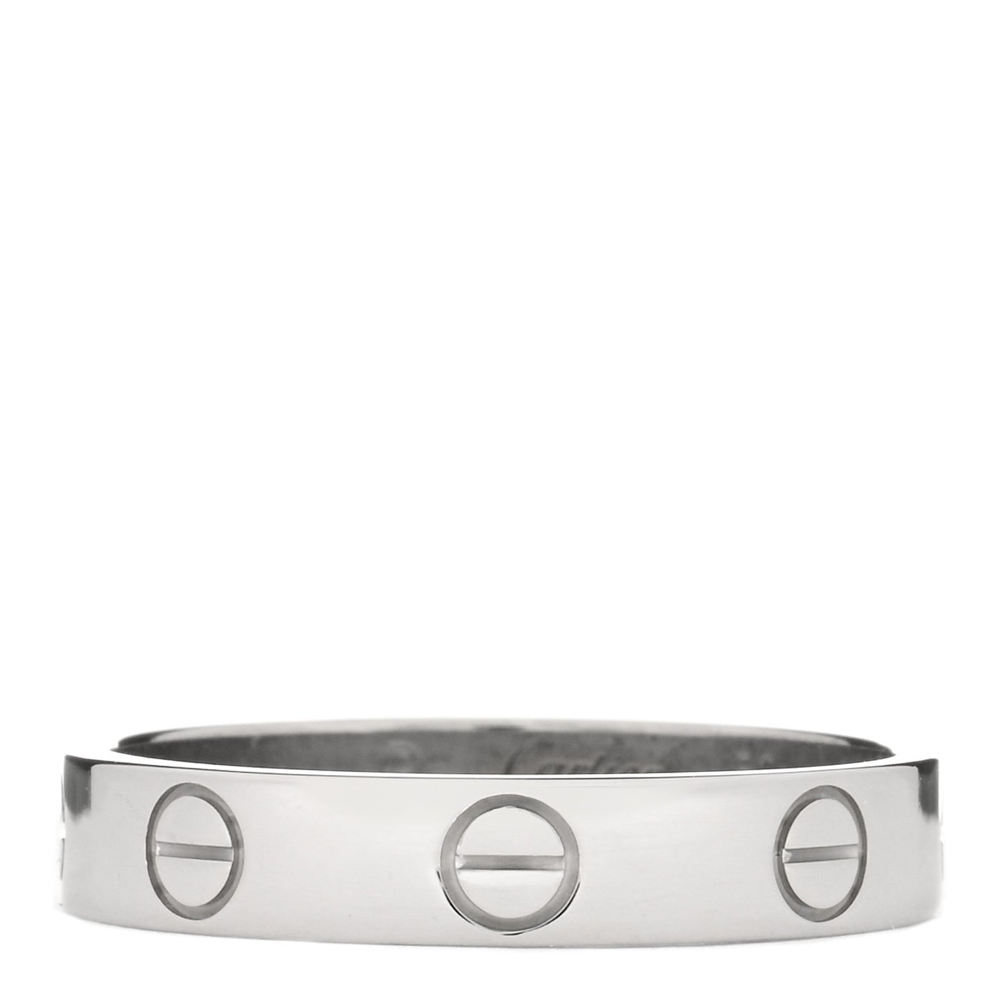 18K White Gold 3.5mm LOVE Wedding Band Ring 51 5.75
