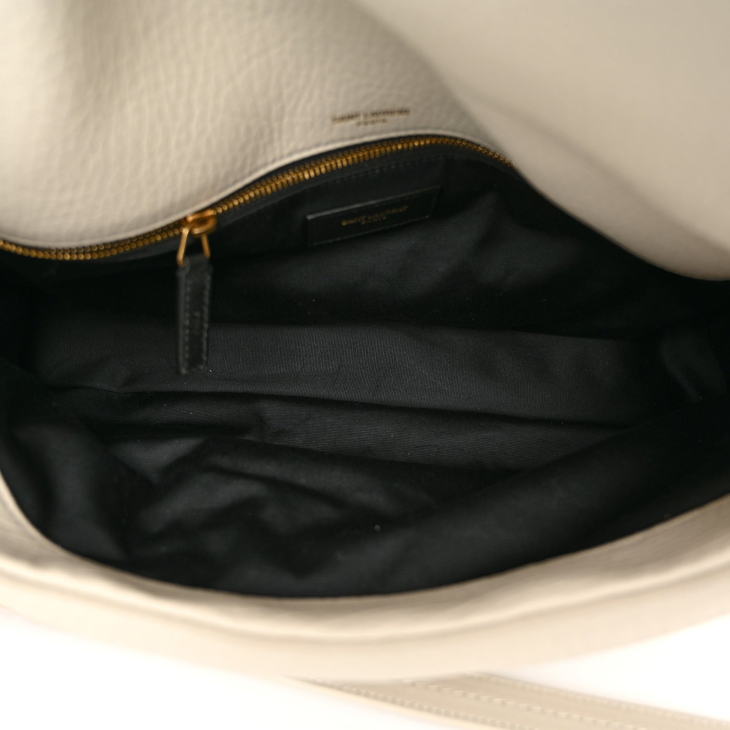 Grained Lambskin Large Calypso Blanc Vintage