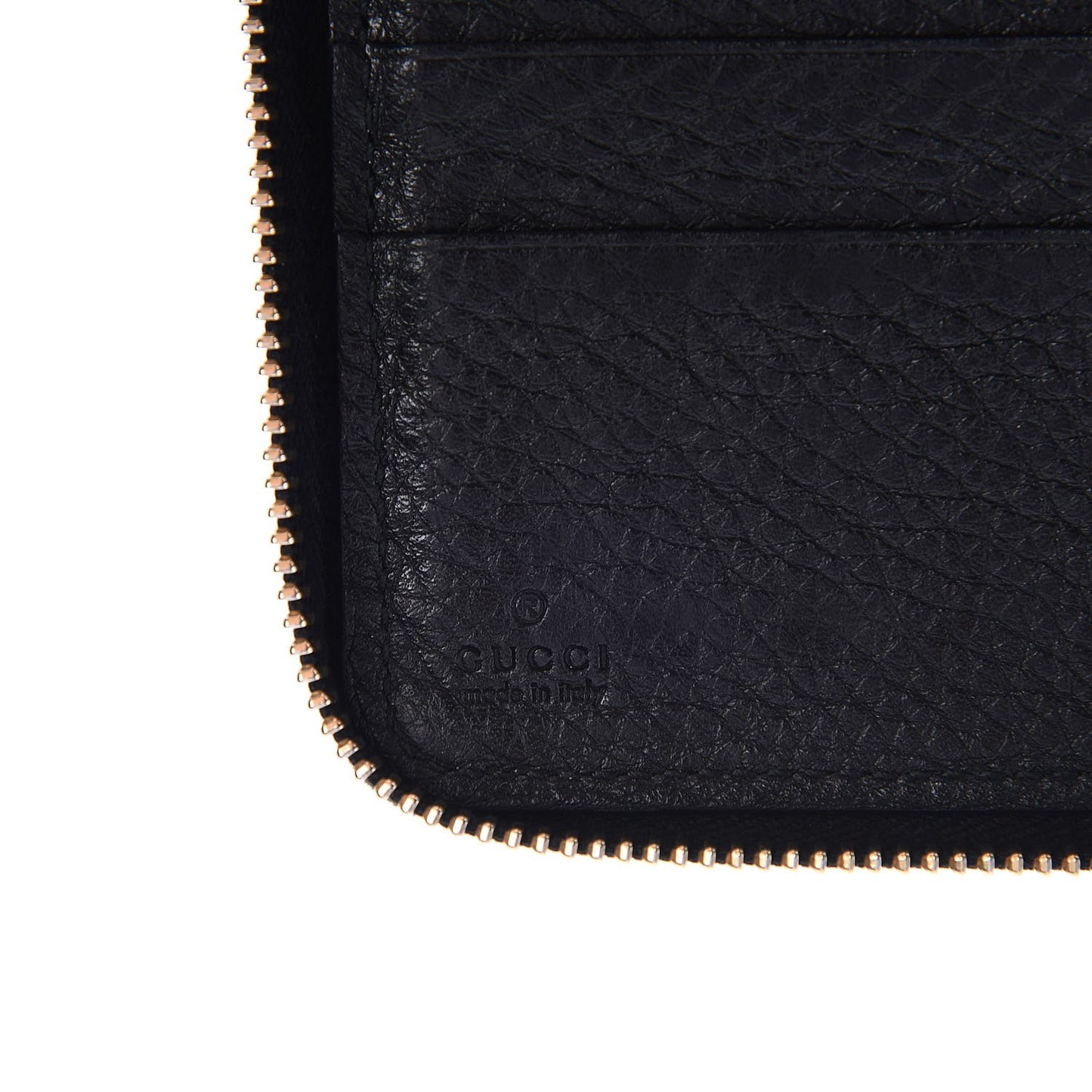 Calfskin Soho Zip Around Wallet Black
