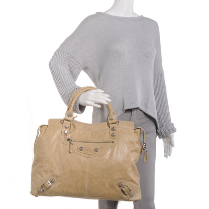 Balenciaga Agneau Giant 21 Silver Hardware RTT Sahara 2 of 8