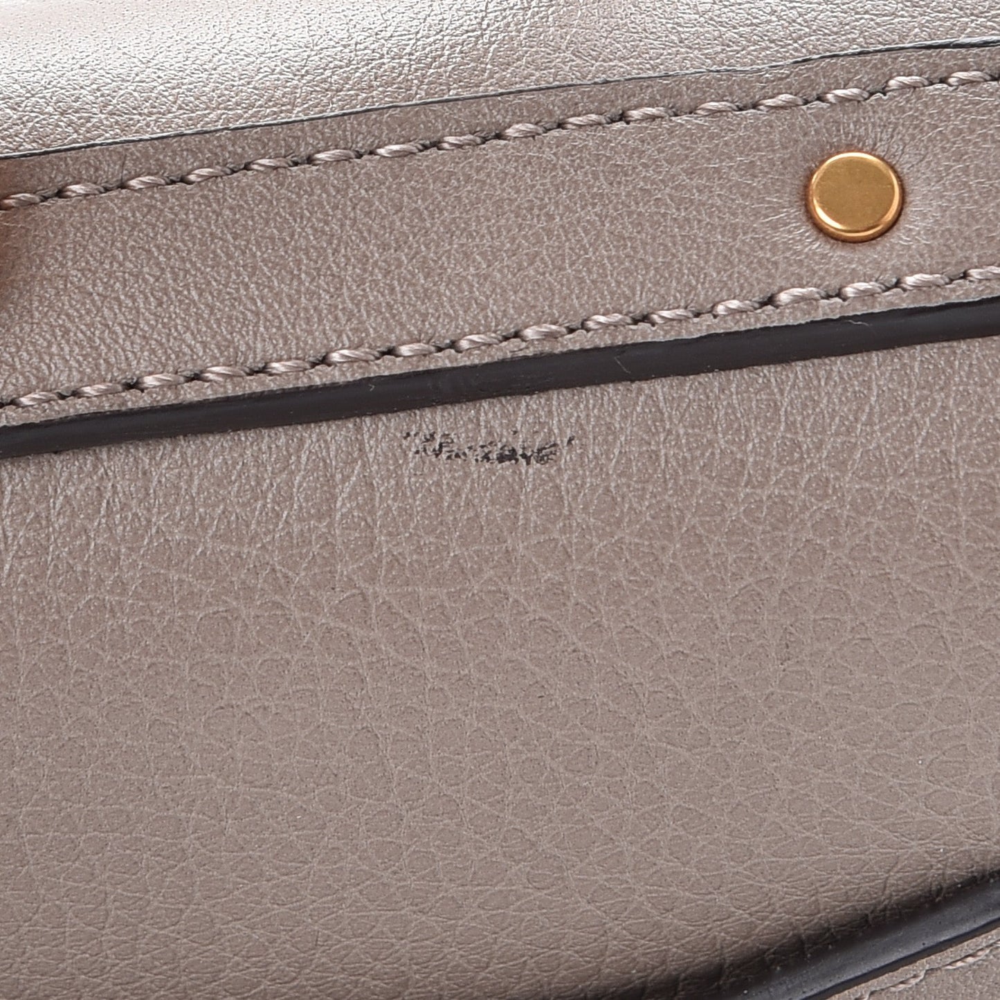 Calfskin Suede Small Nile Bracelet Bag Motty Grey