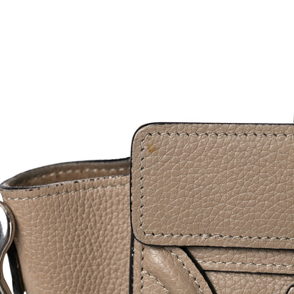 Celine Drummed Calfskin Nano Luggage Dune 15 of 19