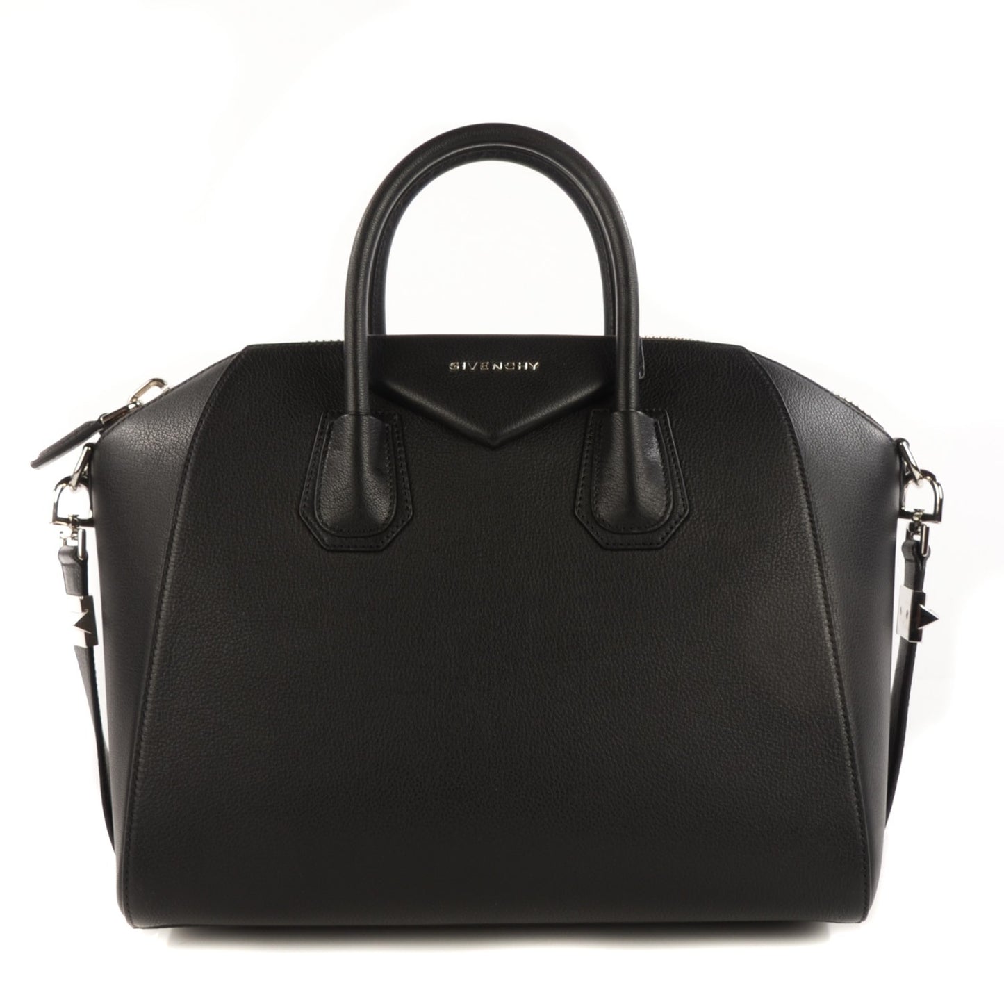 Sugar Goatskin Medium Antigona Black