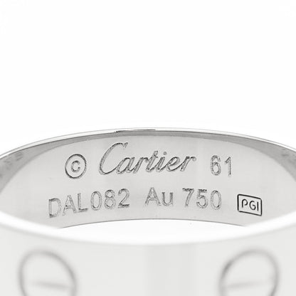 Cartier 18K White Gold 5.5mm LOVE Ring 61 9.5 4 of 4
