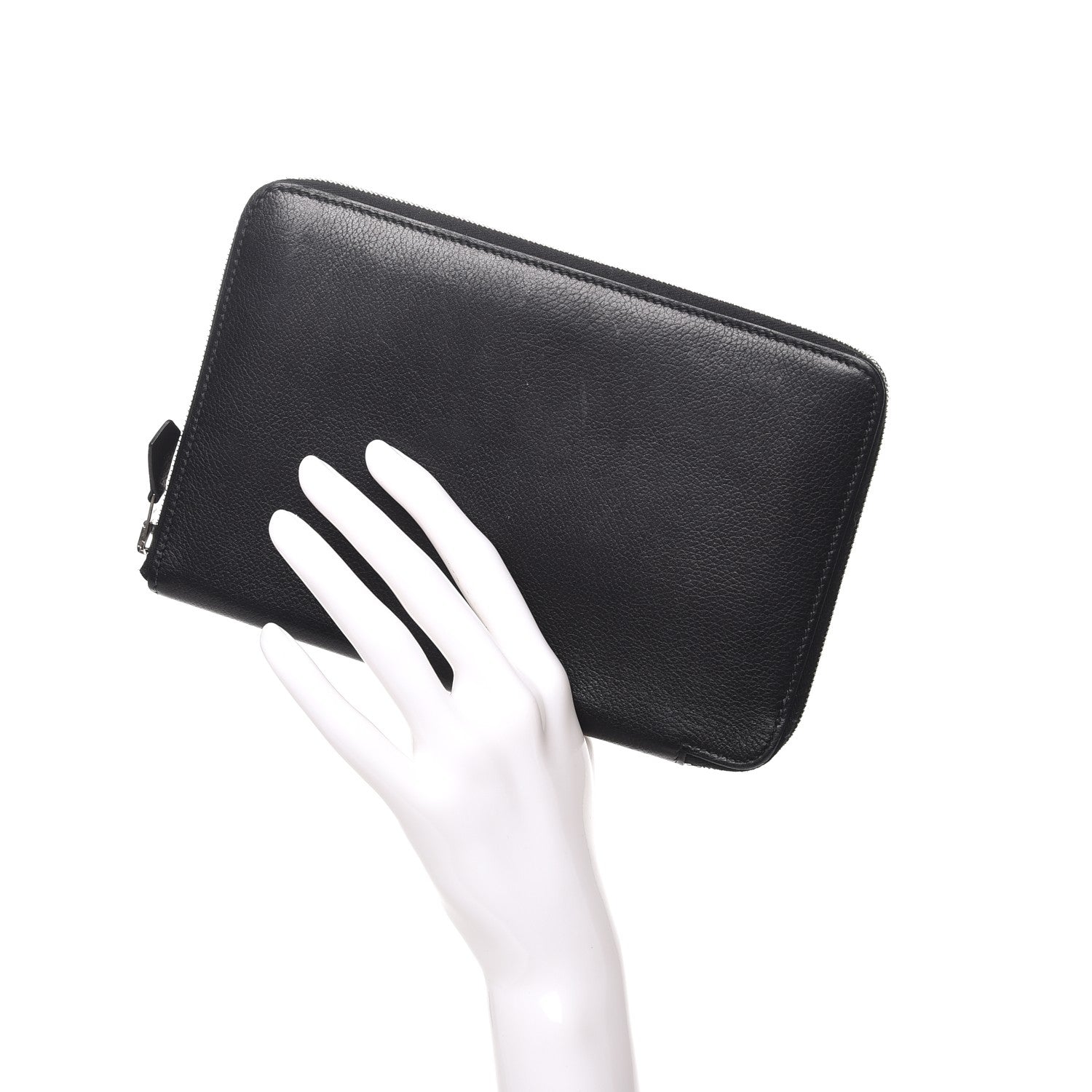 Hermes Evergrain Azap GM Combined Wallet Black 2 of 7