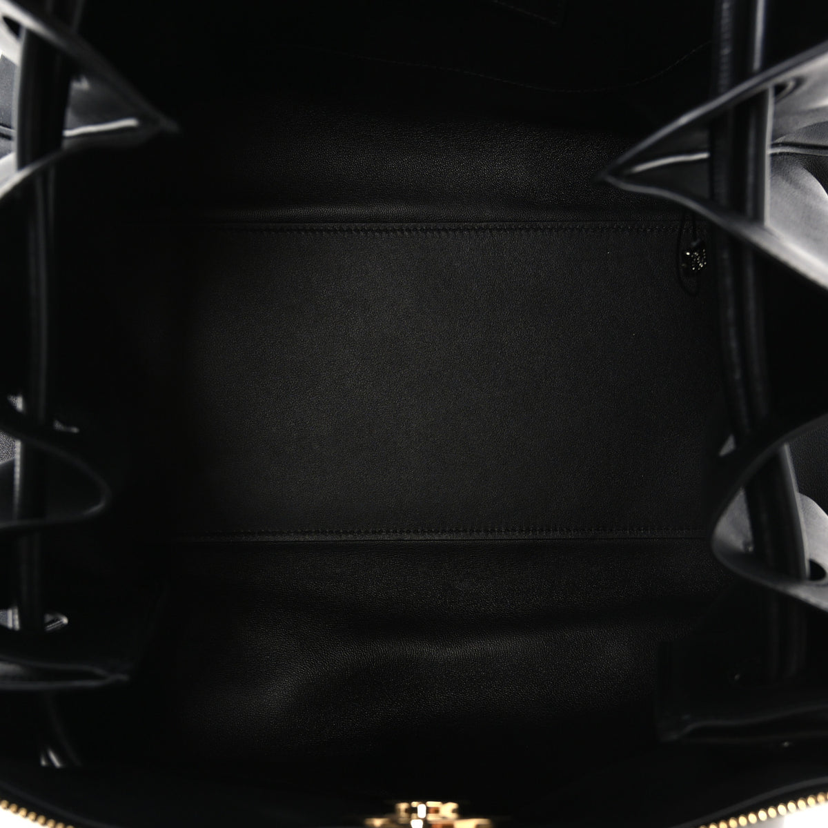 Supple Calfskin Large Madrid Bag Black
