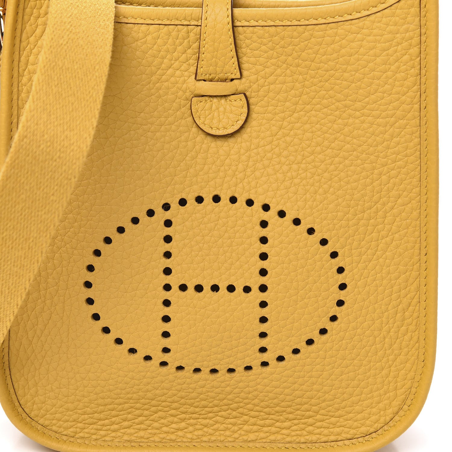 Hermes Taurillon Clemence Evelyne TPM Jaune Ambre 10 of 11