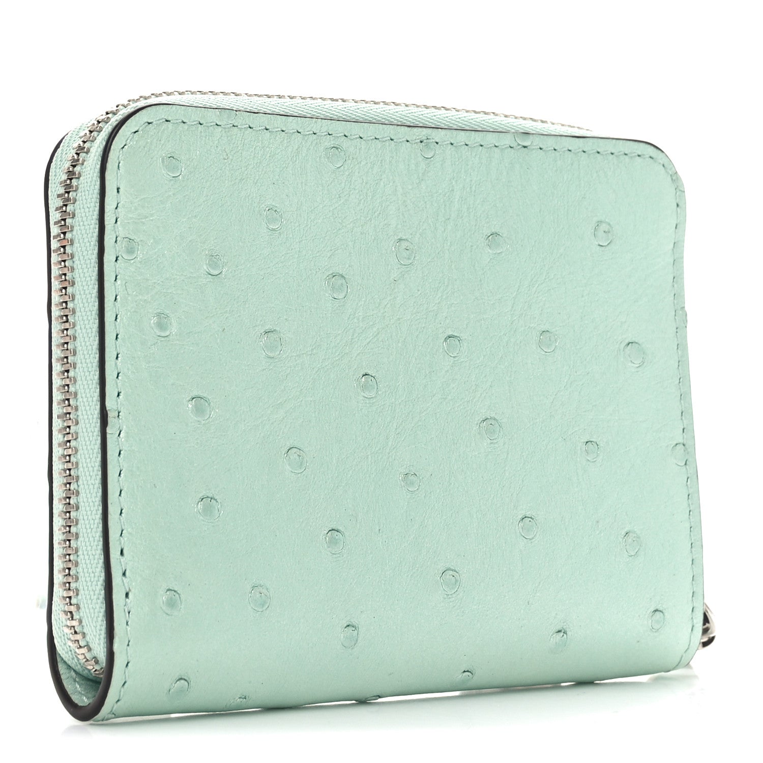Louis Vuitton Ostrich Zippy Coin Purse Candy Green 3 of 6