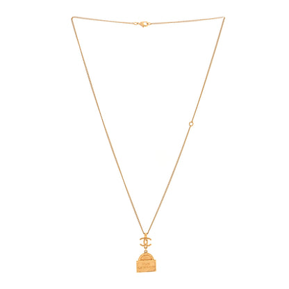 Chanel Metal CC Rue Cambon Necklace Gold 3 of 5