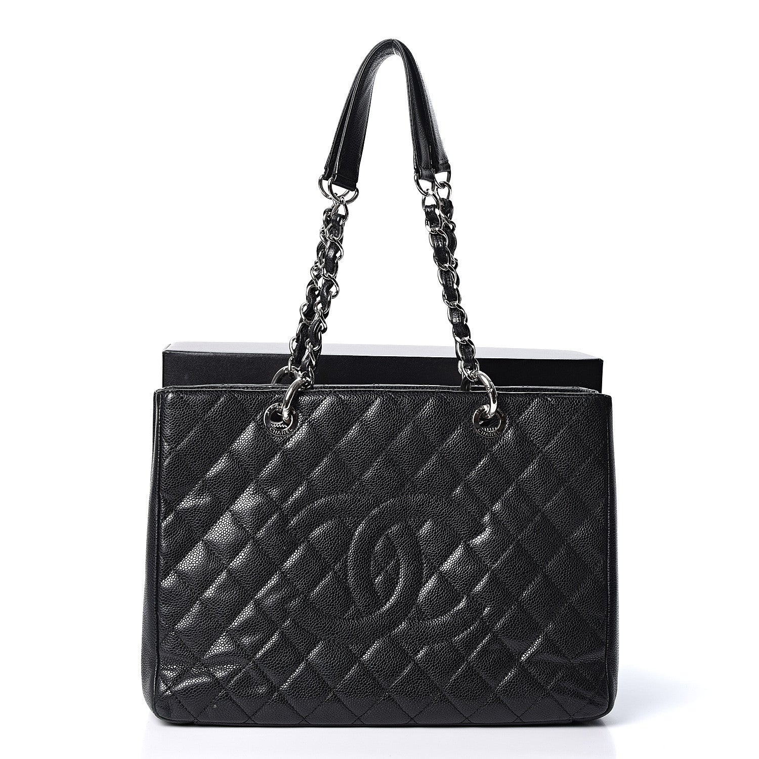 Chanel Caviar Quilted Grand Shopping Tote GST Black 11 of 11