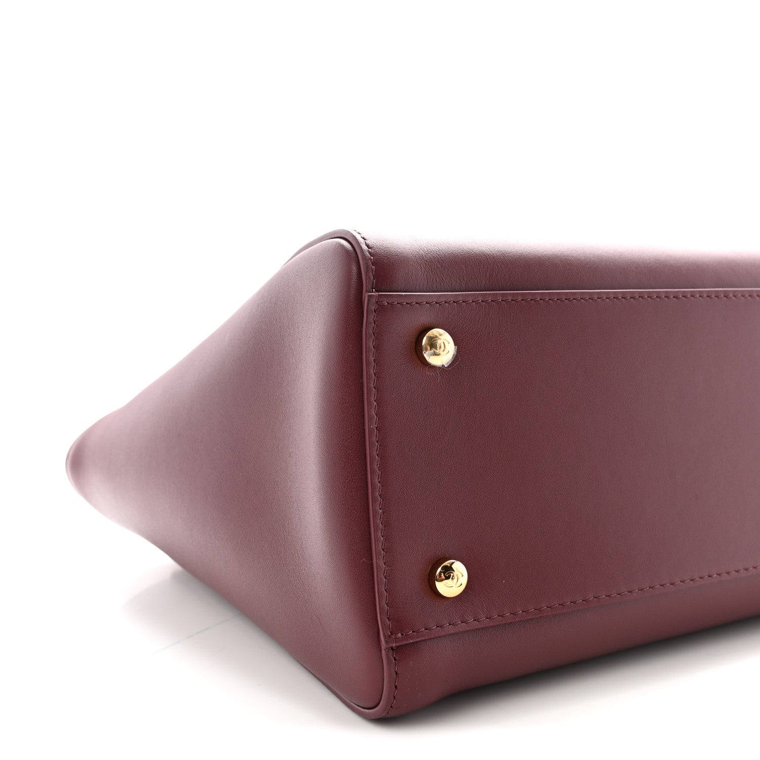 Chanel Calfskin Archetype Small Shopping Tote Dark Burgundy 9 of 10