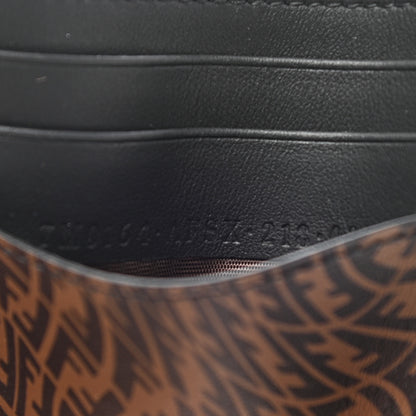 Fendi X SARAH COLEMAN Vitello Grace Light Micro FF Vertigo Embossed Card Holder Maya Black 6 of 7