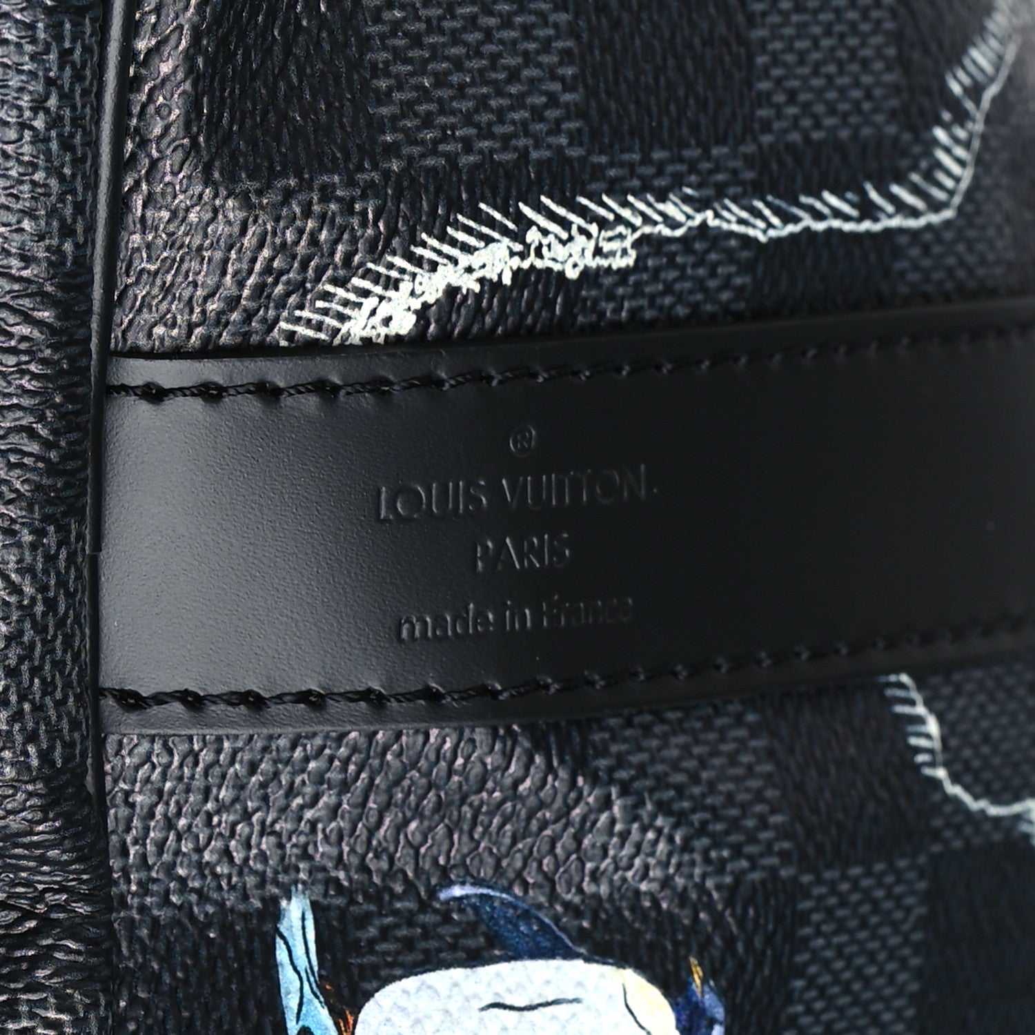 Louis Vuitton Damier Graphite World Map Keepall Bandouliere 50 5 of 10