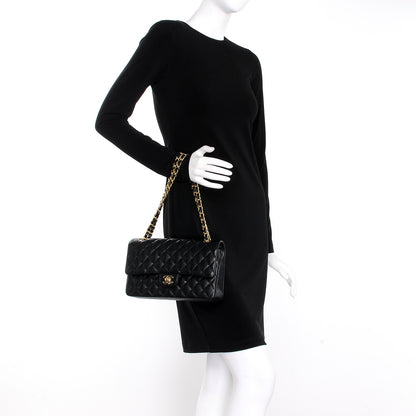 Chanel Caviar Quilted Medium Double Flap Black 3 of 8