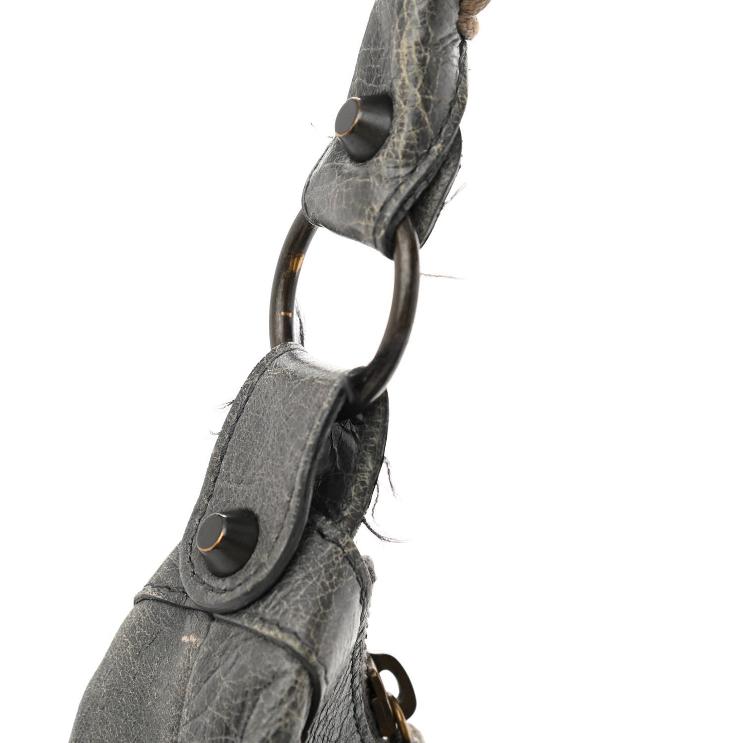 Agneau Classic Hardware Day Hobo Anthracite