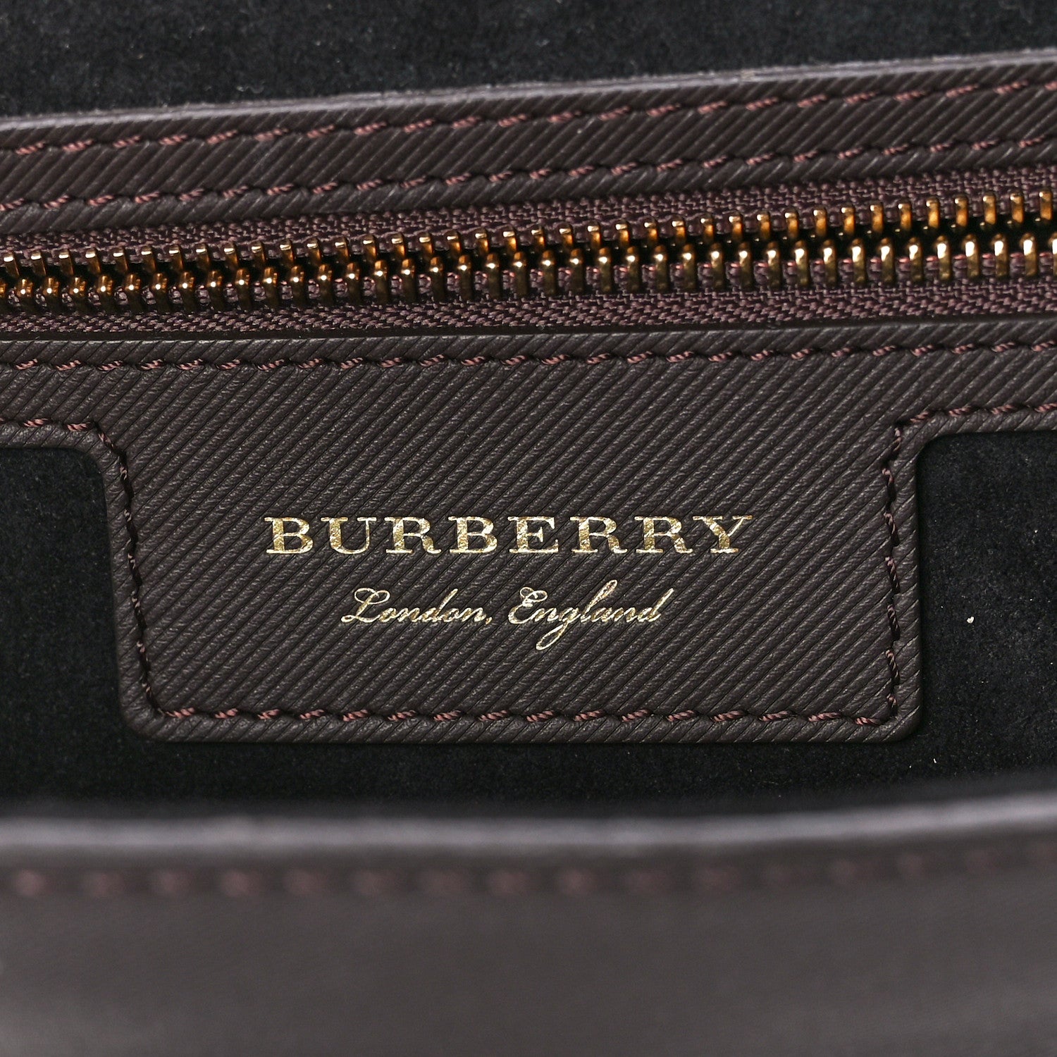 Burberry Trench Calfskin Medium DK88 Top Handle Bag Dark Chocolate 6 of 13