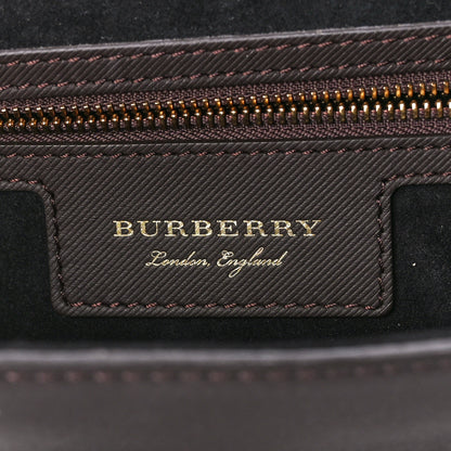 Burberry Trench Calfskin Medium DK88 Top Handle Bag Dark Chocolate 6 of 13