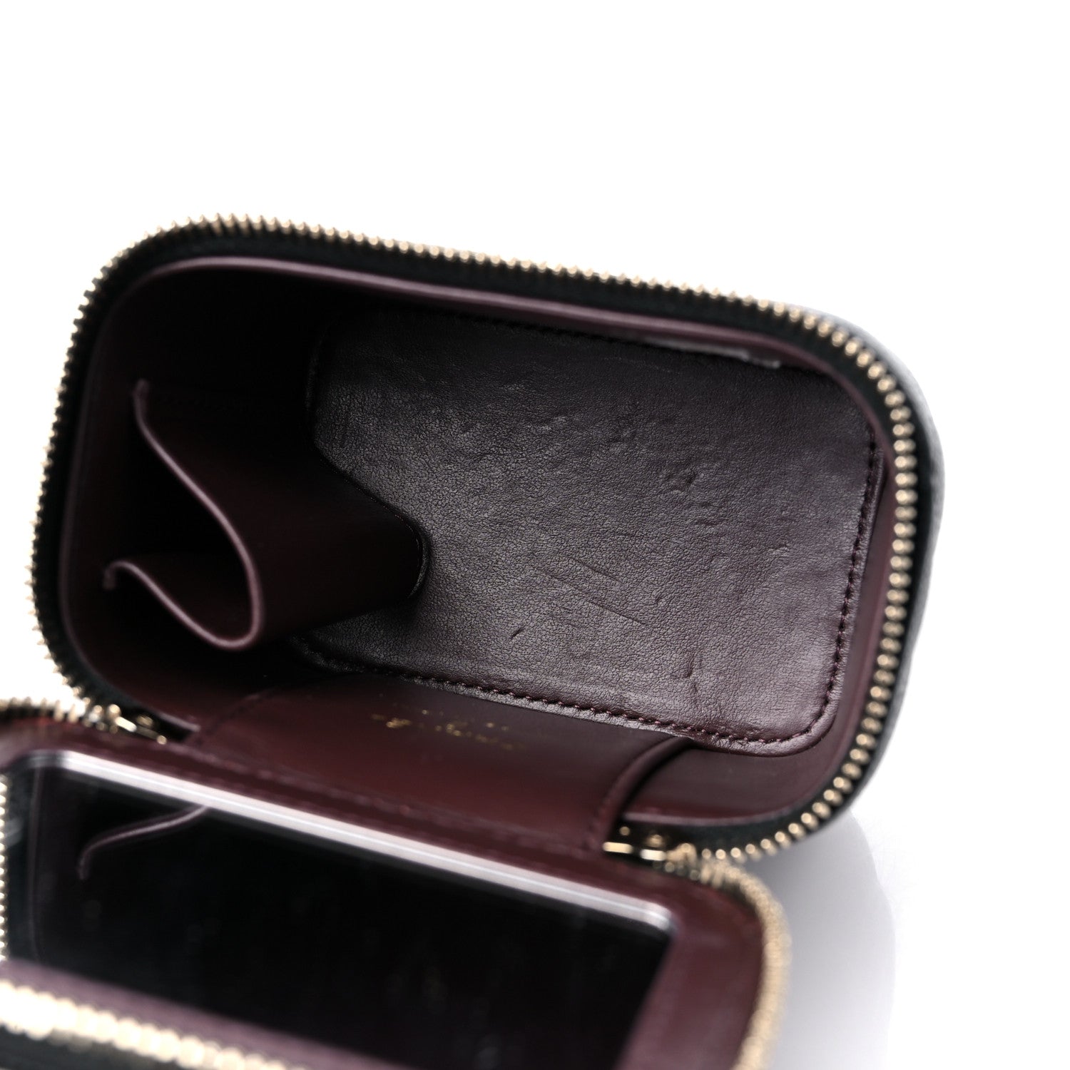 Chanel Caviar Quilted Mini Vanity Case With Chain Black 5 of 9
