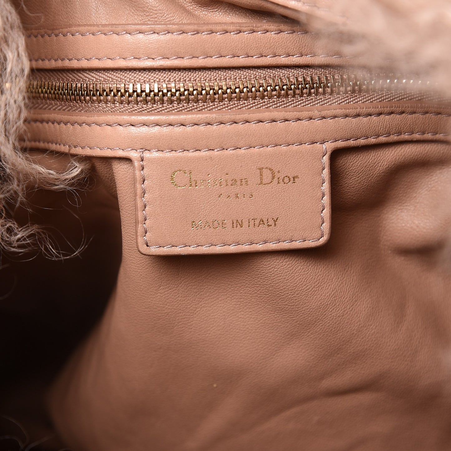 Mongolian Lamb Fur Libertine Tote Pink