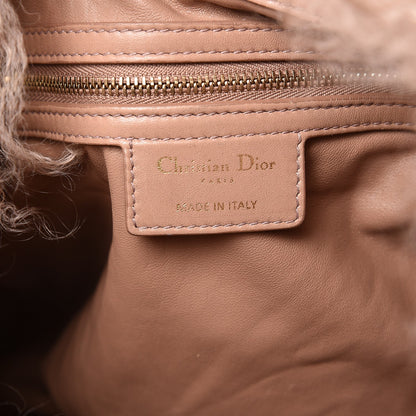Christian Dior Mongolian Lamb Fur Libertine Tote Pink 6 of 9