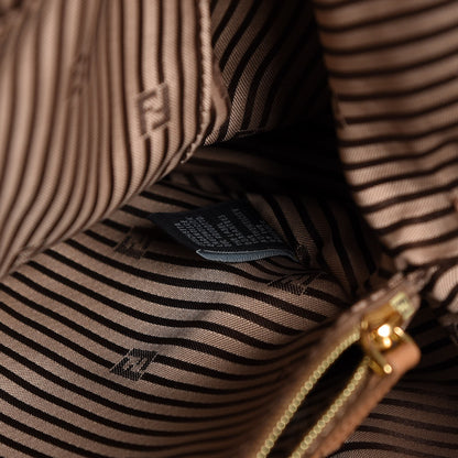 Fendi Vitello Dolce Marmol Large Chameleon Tote Camel 9 of 10