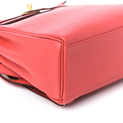Hermes Taurillon Clemence Kelly Ado Backpack Bougainvillea 9 of 10