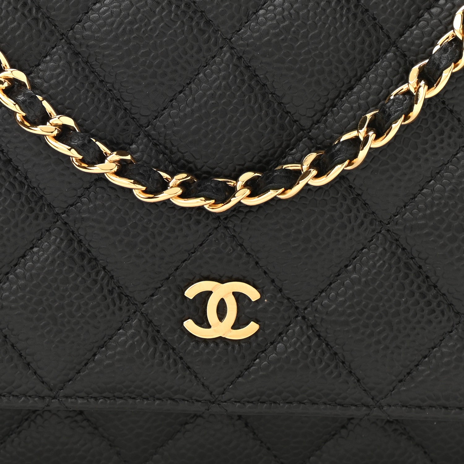 Chanel Caviar Quilted Wallet On Chain WOC Black 9 of 11