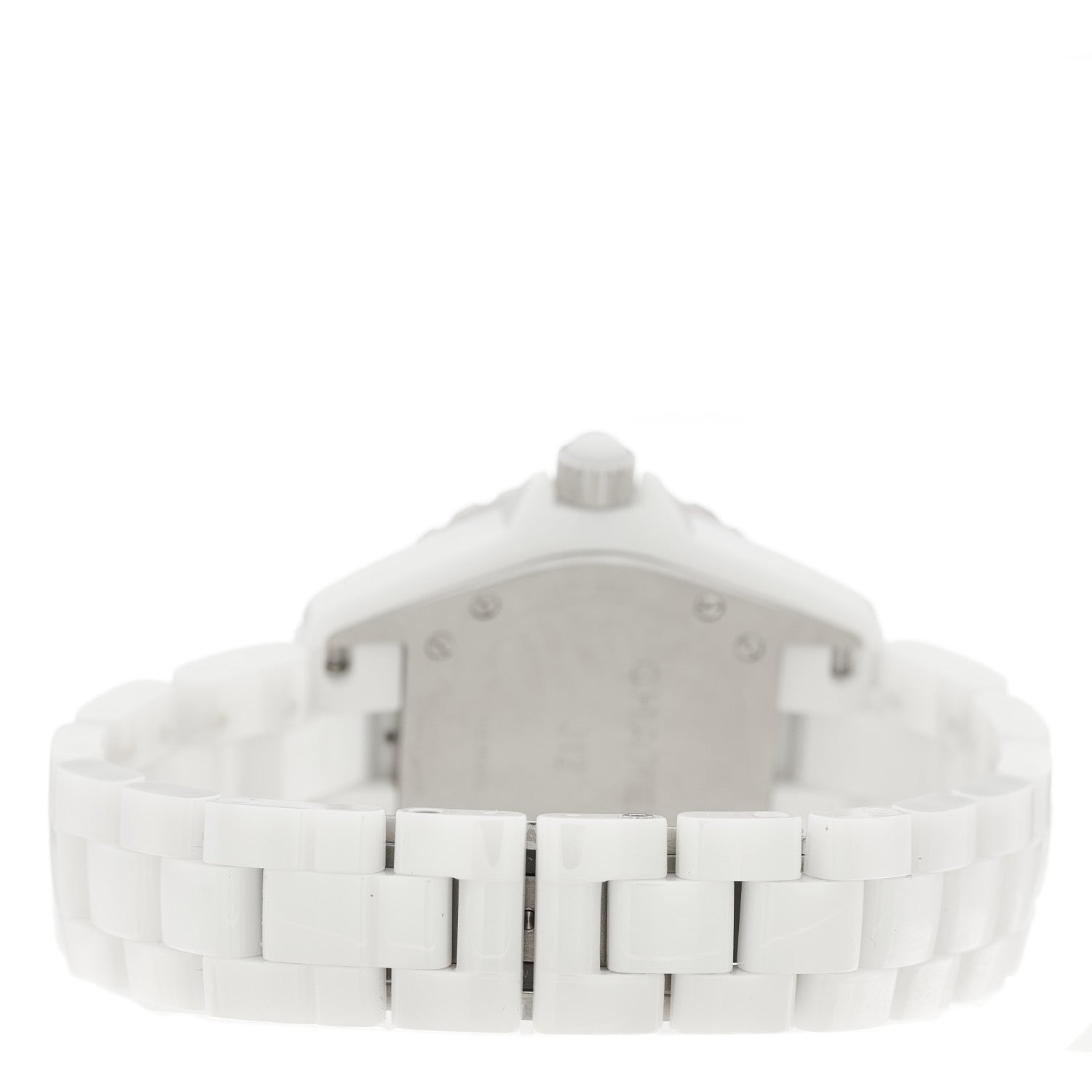 Chanel Stainless Steel Ceramic 33mm J12 Quartz Watch White 3 of 4