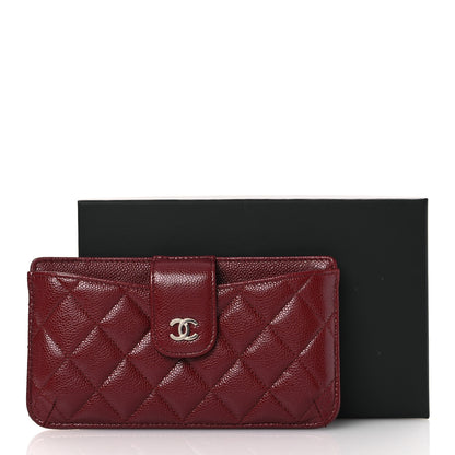 Chanel Caviar Quilted Phone Holder Wallet on Removable Chain Insert Red 6 of 6