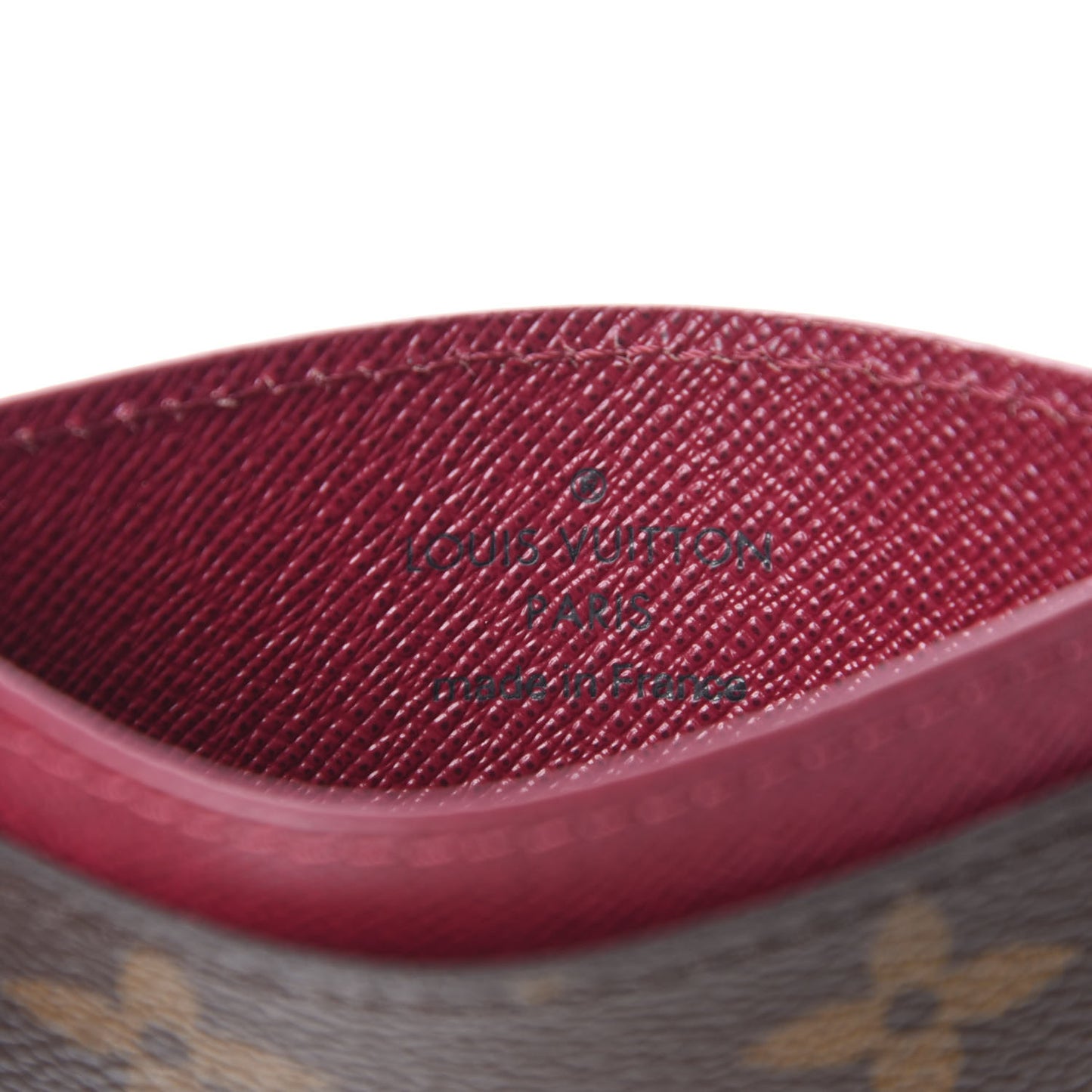 Monogram Card Holder Fuchsia