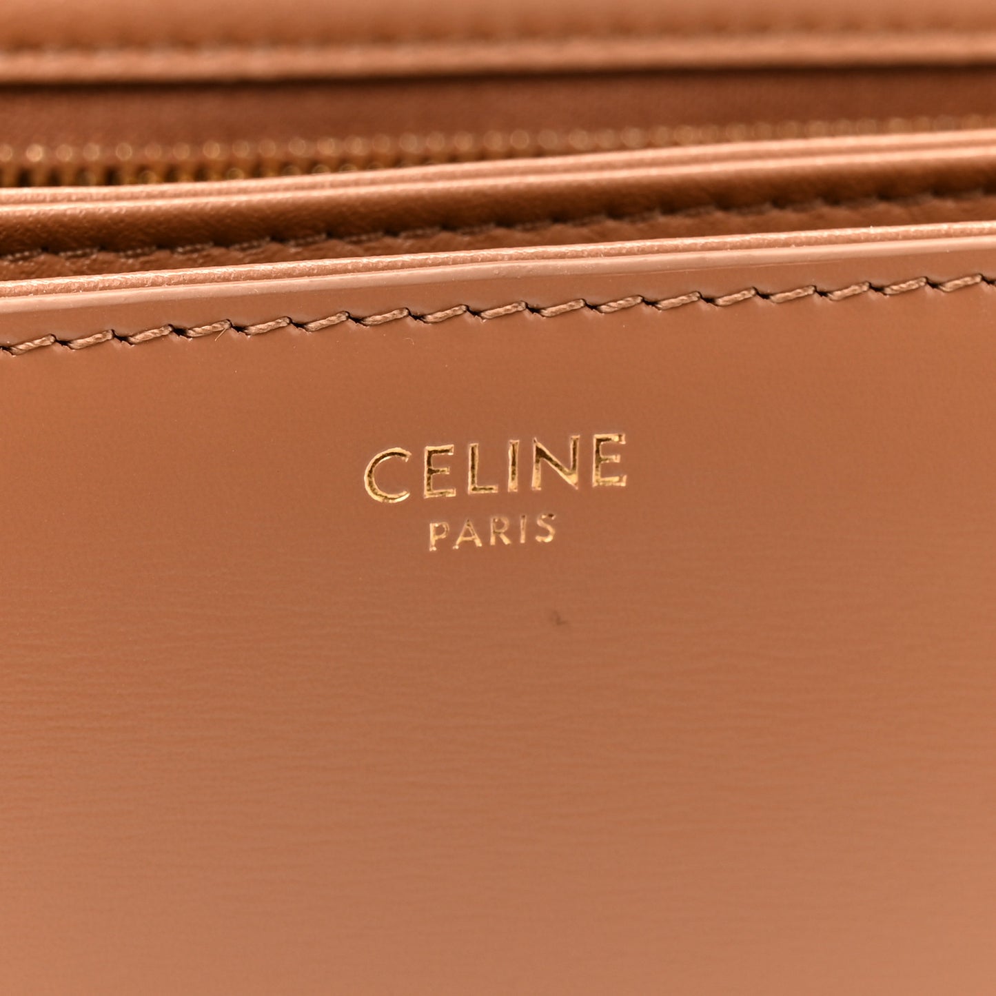 Shiny Calfskin Medium Triomphe Bronze