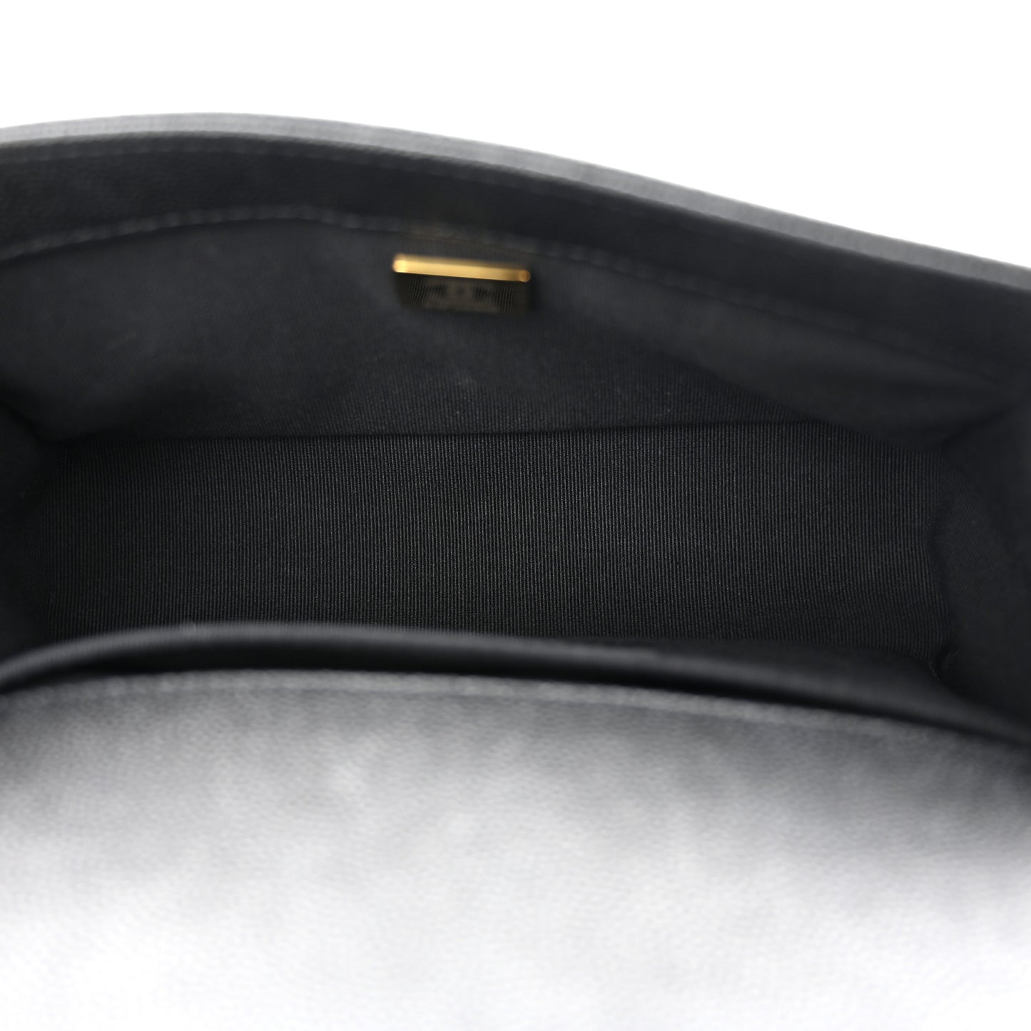 Lambskin Enamel Quilted Pearl Crush Wallet On Chain WOC Black