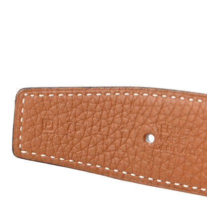 Hermes Box Togo 32mm Belt Strap 75 Black Gold 5 of 5