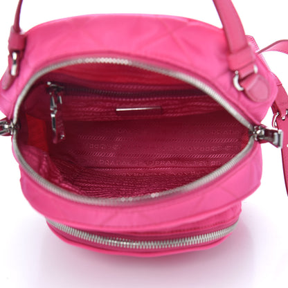 Prada Nylon Tessuto Impuntu Quilted Backpack Fuxia 9 of 13
