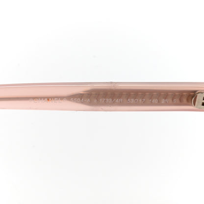 Chanel Acetate Rectangle Sunglasses 5504-A Light Pink 5 of 8