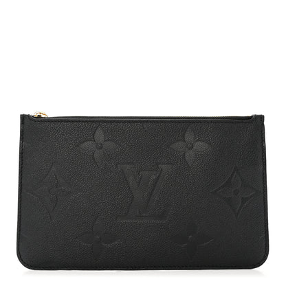 Louis Vuitton Empreinte Monogram Giant Neverfull MM Pochette Black 1 of 6