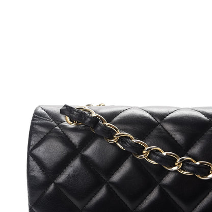 Chanel Lambskin Quilted Maxi Double Flap Black 9 of 13