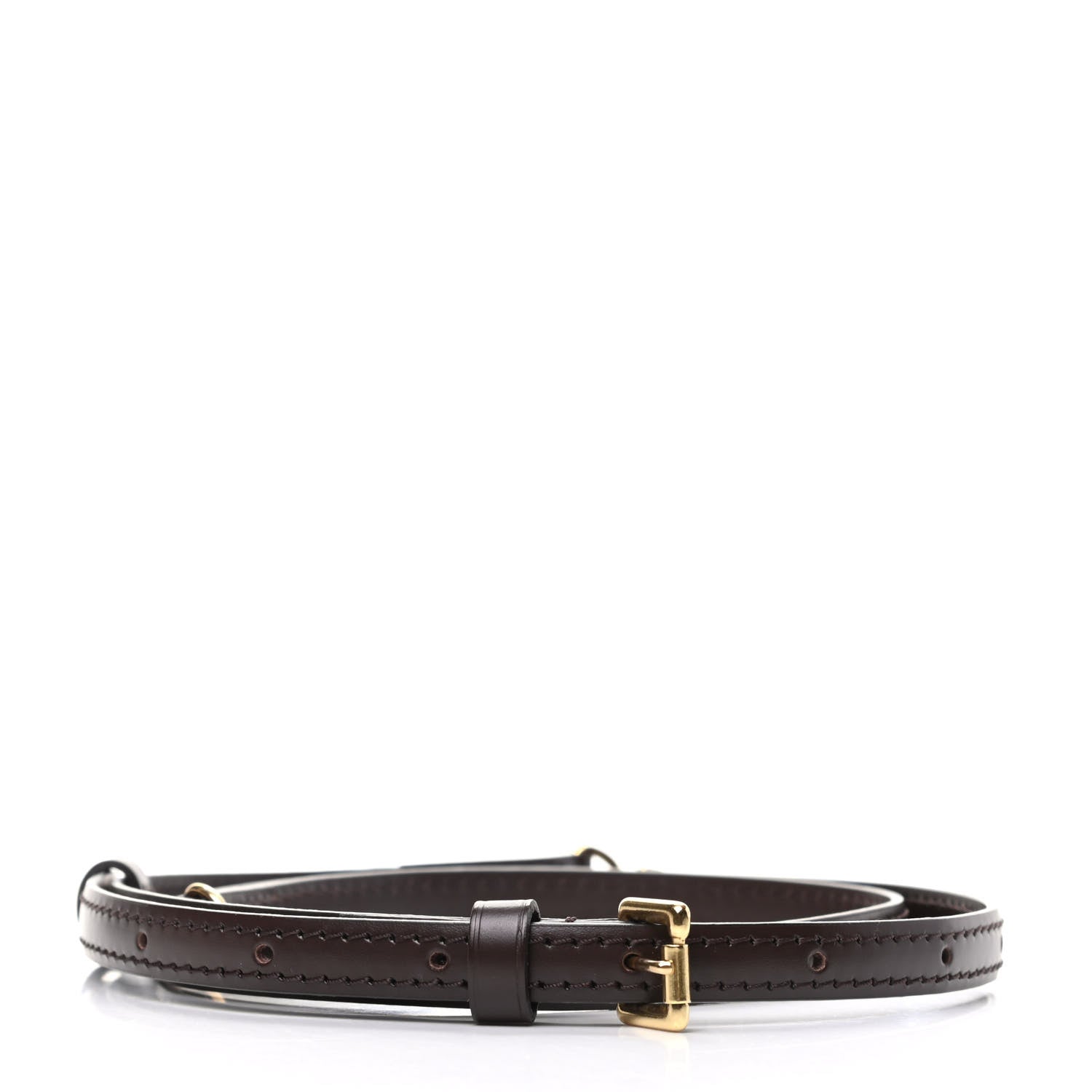 Louis Vuitton Calfskin 16mm Adjustable Shoulder Strap Brown 2 of 2