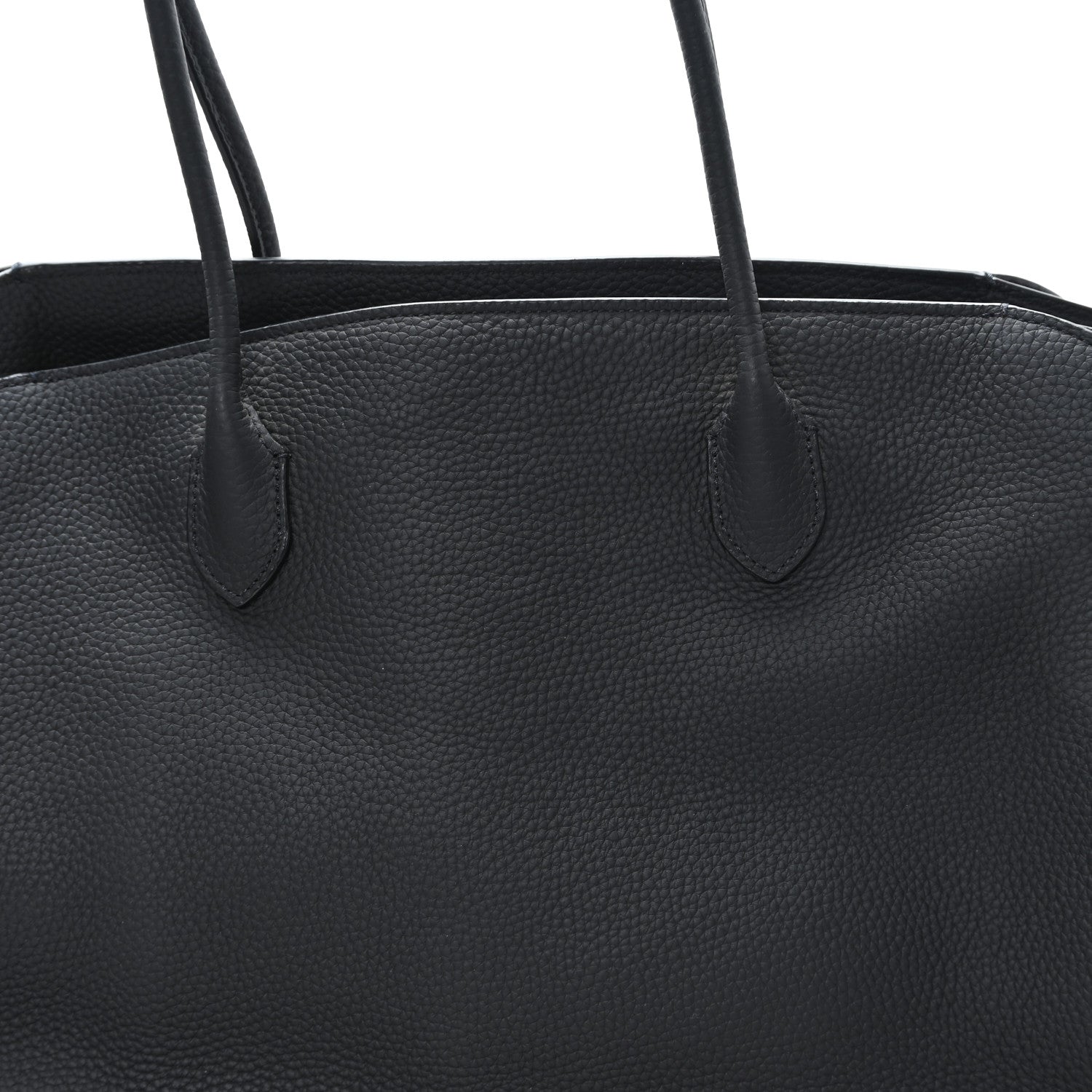 The Row Matte Grained Calfskin Marlo 17 Black 7 of 9