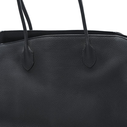 The Row Matte Grained Calfskin Marlo 17 Black 7 of 9