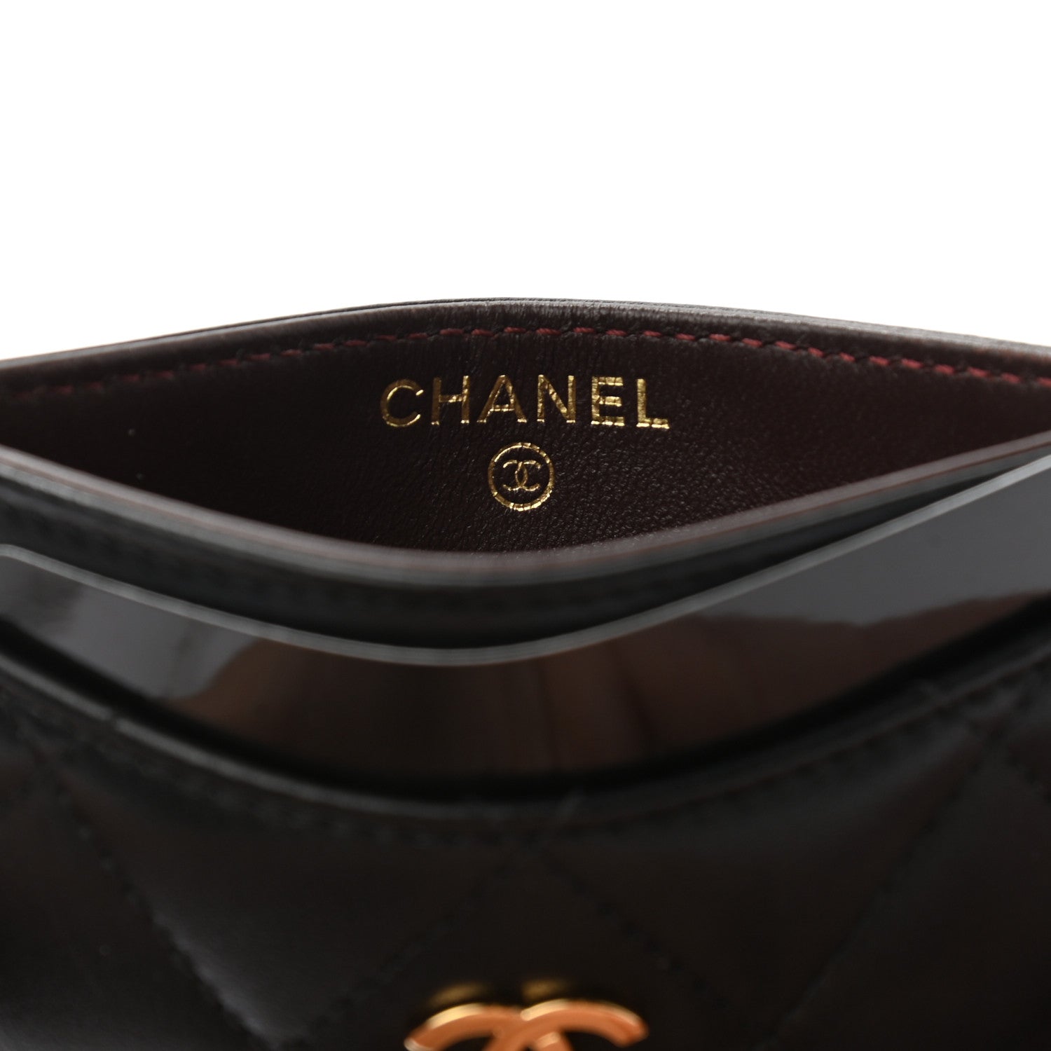 Chanel Lambskin Quilted Card Holder Black 6 of 9