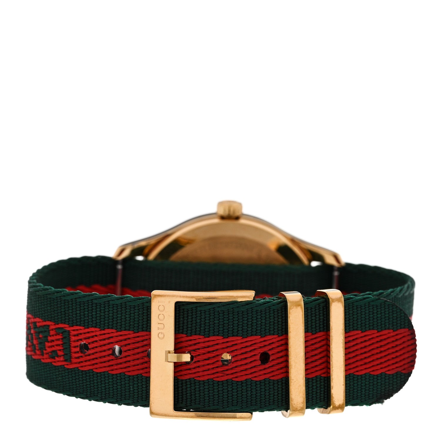 Gucci Stainless Steel Nylon 38mm Le Marche Des Merveilles Bee Quartz Watch Green 3 of 4