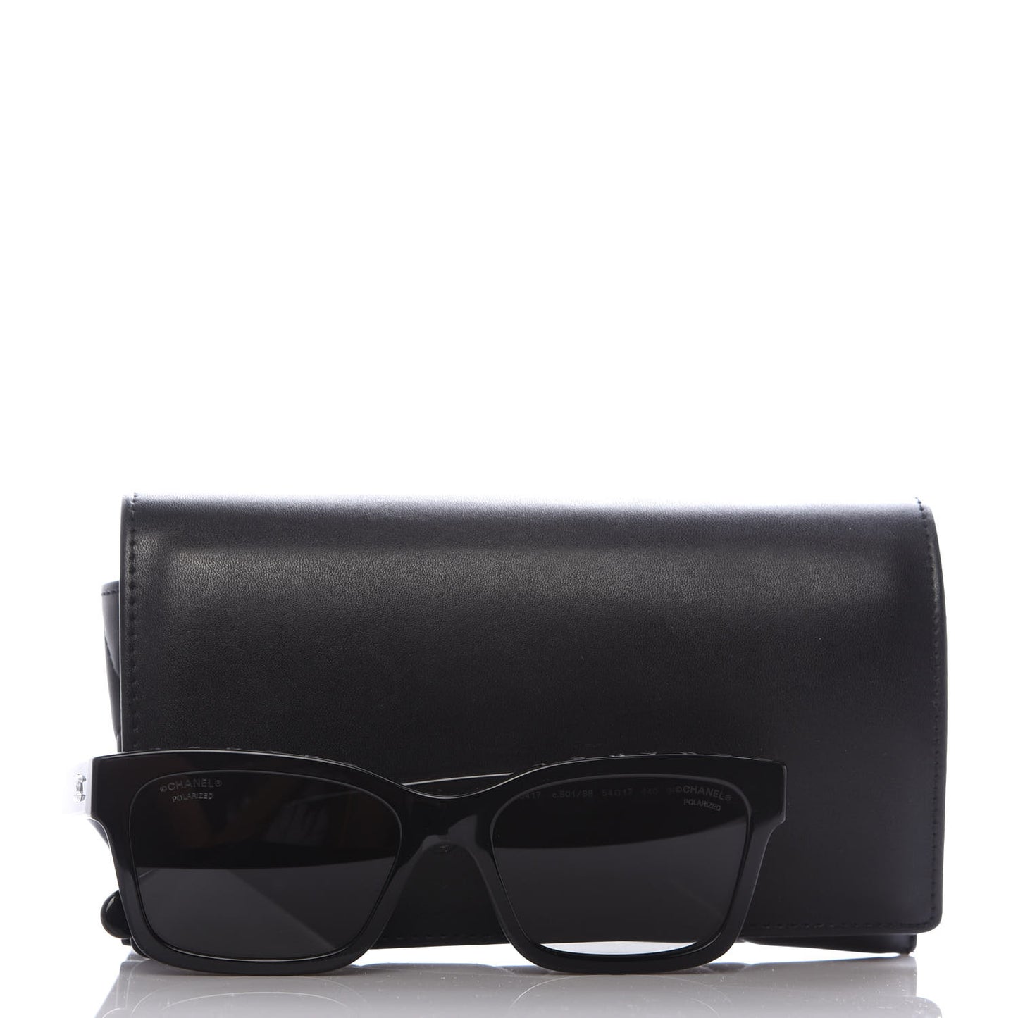 Acetate Polarized Square Sunglasses 5417 Black