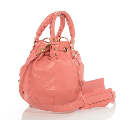 Balenciaga Agneau Giant 12 Gold Hardware Mini Pompon Rose Azalee 2 of 13