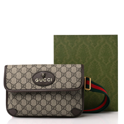 Gucci GG Supreme Monogram Neo Vintage Web Belt Bag Brown 9 of 9