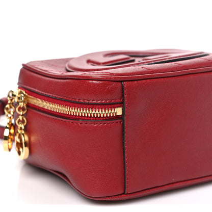 Gucci Sakai Be Green Calfskin Diagonal Stitched Blondie Top Handle Bag Rosso 9 of 10