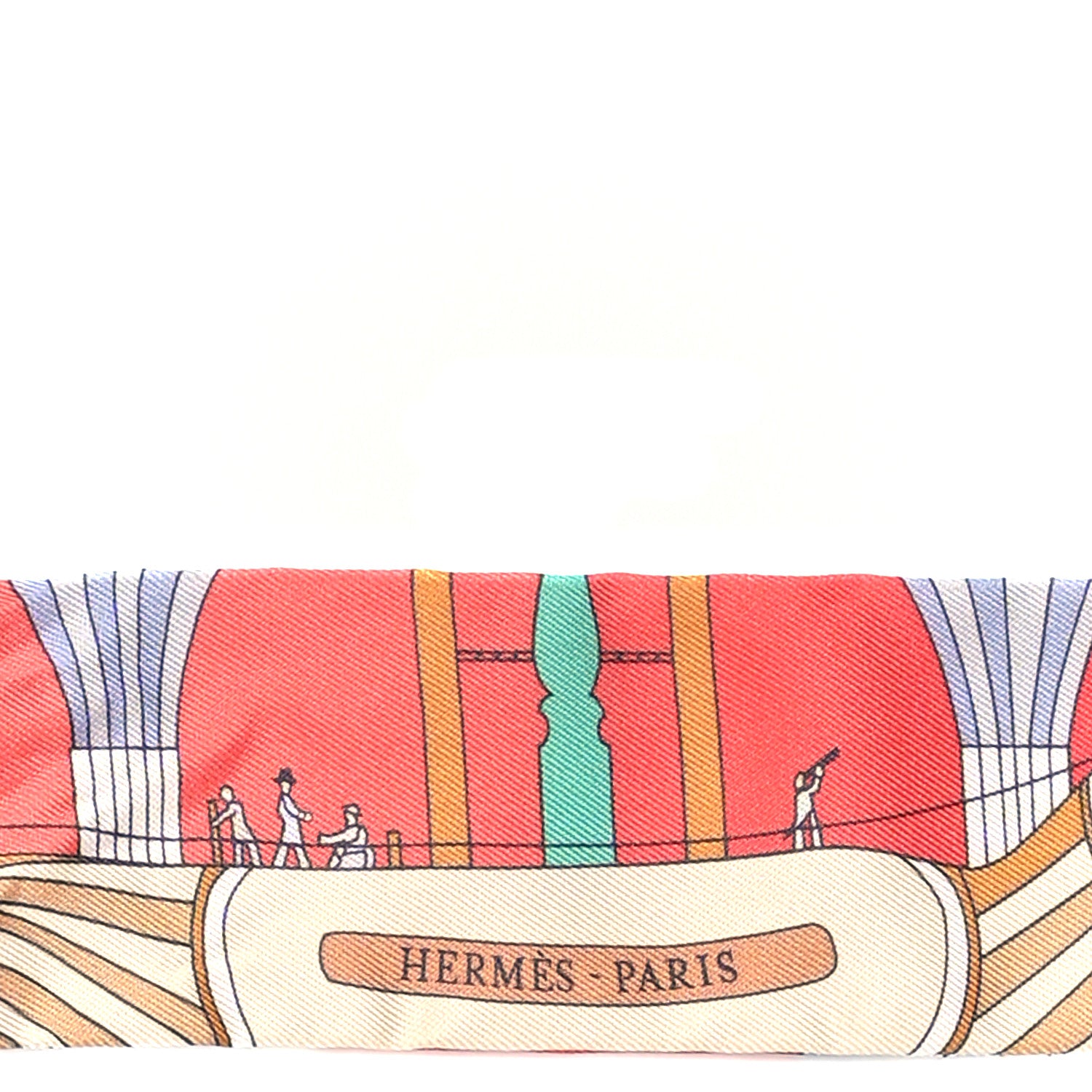 Hermes Silk Les Folies Du Ciel Twilly Grenadine Vert Multicolor 3 of 5