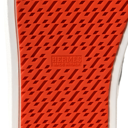 Hermes Epsom Mens Boomerang Sneakers 43 White 7 of 8