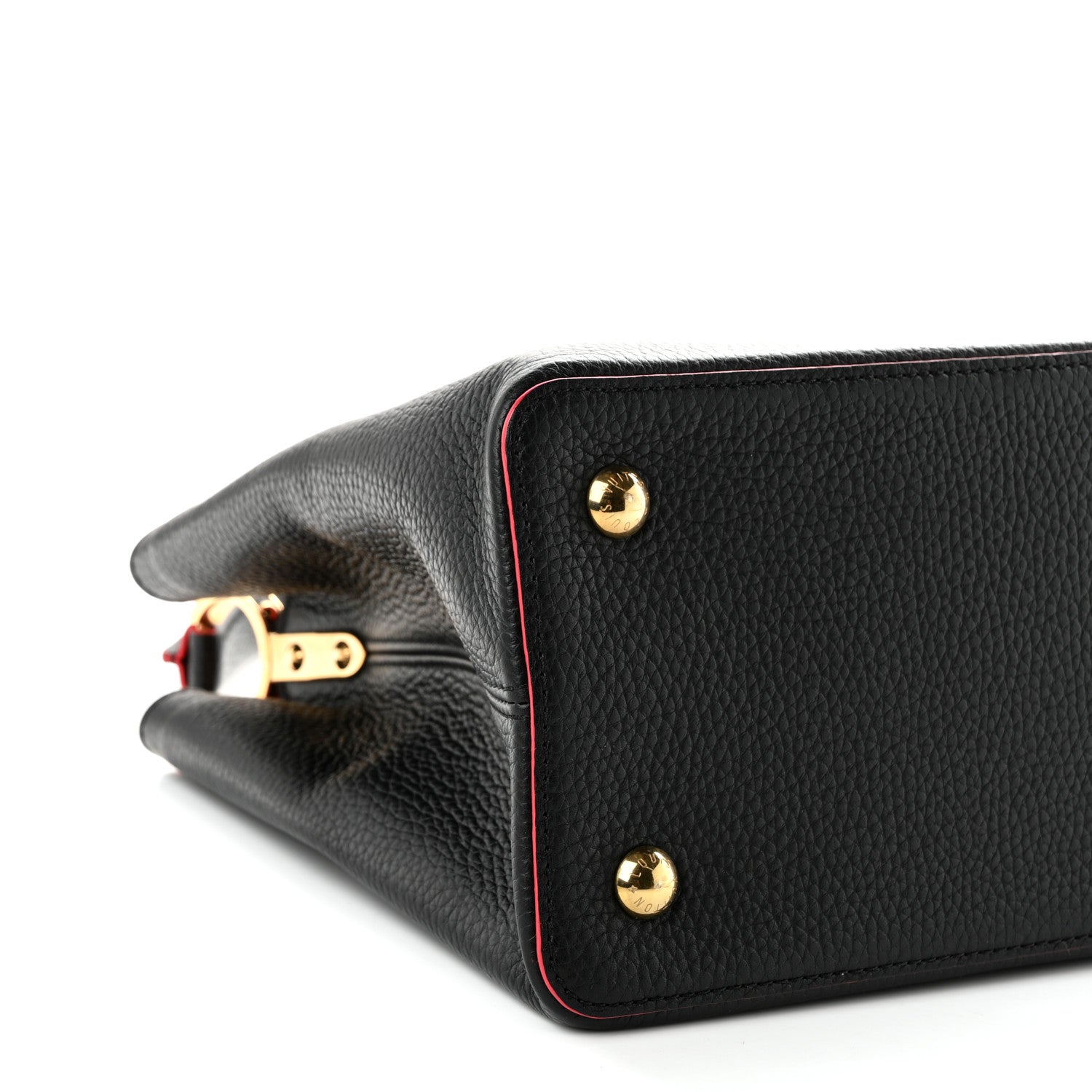 Louis Vuitton Taurillon Capucines MM Black Flamingo 8 of 9